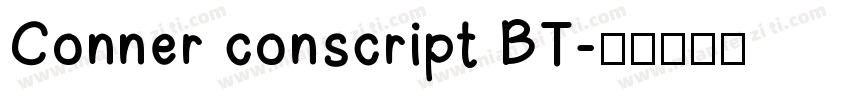 Conner conscript BT字体转换